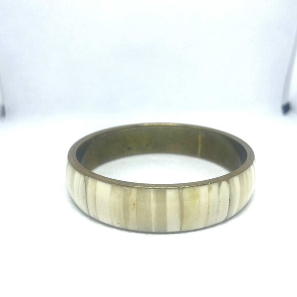 Shell Wide Bangle Bracelet Sea Beach Shore Ocean Beachy Earthy Natural Casual - Picture 2 of 6